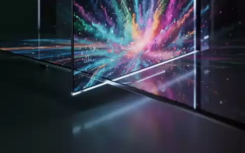 A close-up of a modern, ultra-thin television screen displaying vibrant, high-definition colors, emphasizing its advanced display technology. - Foto: über boerse-global.de