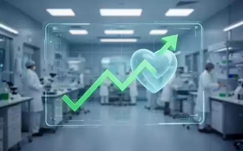 Ein digitales Display mit einem Abwärtspfeil neben einem Herzsymbol, das eine Risikoreduzierung darstellt. - Foto: über boerse-global.de