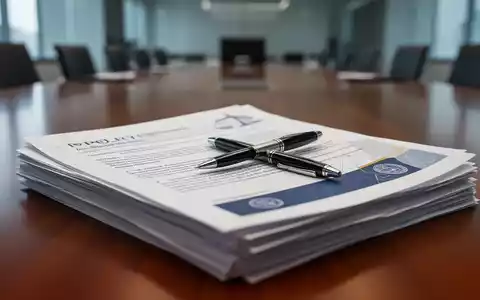 Ein Stapel von Dokumenten mit einem Stift darauf, der eine politische Debatte über Arbeitszeitflexibilität und Tarifverträge symbolisiert. - Foto: über boerse-global.de