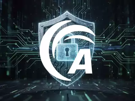 Abstrakte Darstellung eines Cybersicherheits-Frameworks mit leuchtenden Datenströmen, Schaltkreismustern und einem digitalen Schloss. - Foto: über boerse-global.de