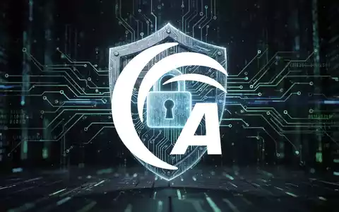 Abstrakte Darstellung eines Cybersicherheits-Frameworks mit leuchtenden Datenströmen, Schaltkreismustern und einem digitalen Schloss. - Foto: über boerse-global.de