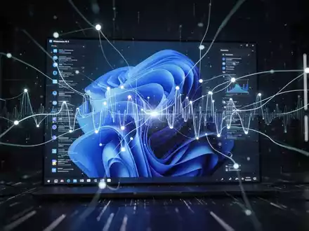 An abstract, digital representation of feedback with glowing lines and nodes, hinting at a Windows 11 interface. - Foto: über boerse-global.de