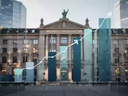 Eine grafische Darstellung eines progressiven Tarifmodells mit ansteigenden Stufen vor dem Hintergrund einer Schweizer Stadtansicht. - Foto: über boerse-global.de