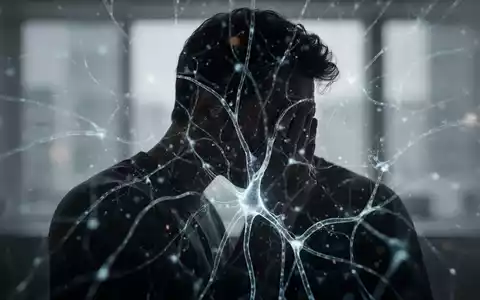 Eine Personensilhouette mit abstrakten neurologischen Mustern, die Stress und die Dysregulation des Nervensystems symbolisiert. - Foto: über boerse-global.de