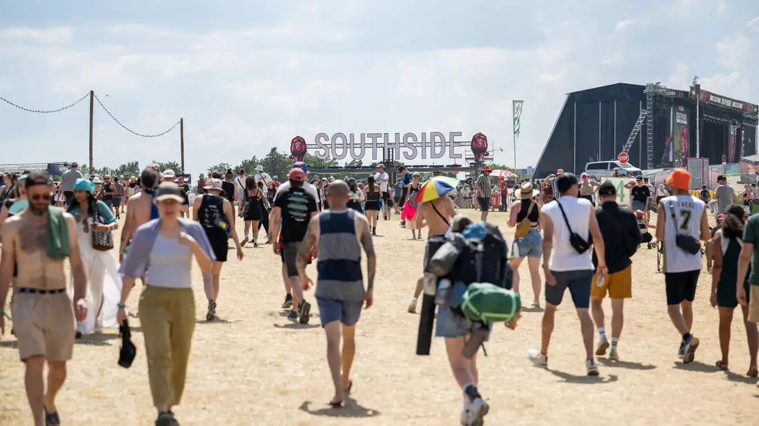 Das Southside-Festival war in vollem Gange.  - Bild: Silas Stein/dpa