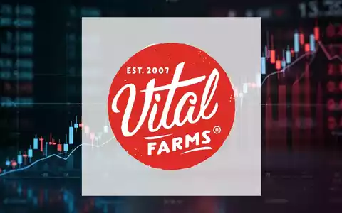 Abstrakte Darstellung eines fallenden Börsenkurses mit einer zerbrochenen Eierschale, die den Rückgang der Vital Farms Aktie symbolisiert. - Foto: über boerse-global.de
