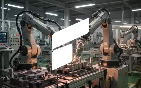 Moderne Fabrikhalle in Japan mit Robotern, die Präzisionskomponenten montieren, symbolisiert fortgeschrittene Fertigung. - Foto: über boerse-global.de