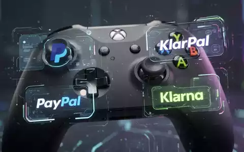 Xbox controller with digital payment icons for PayPal and Klarna, symbolizing BNPL integration for gaming purchases. - Foto: über boerse-global.de