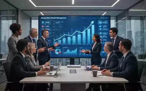 Finanzexperten in einem modernen Büro, die Finanzdaten auf einem großen Bildschirm analysieren und zusammenarbeiten. - Foto: über boerse-global.de