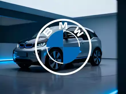 Ein futuristisches Elektroauto im Stil eines BMW i3 in einem eleganten Ausstellungsraum. - Foto: über boerse-global.de