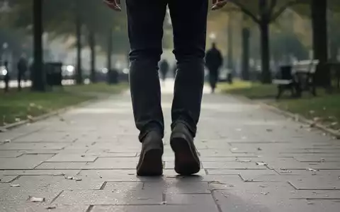 Beine und Füße einer Person, die langsam auf einem Weg geht, mit einem Gefühl von reduzierter Energie oder Aktivität. - Foto: über boerse-global.de