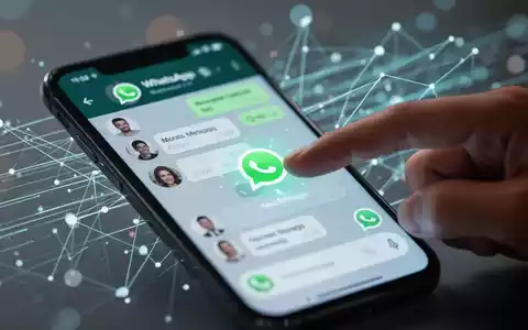 Nahaufnahme eines Smartphones mit WhatsApp-Oberfläche und einem Finger, der bereit ist, ein Sprachnachrichtensymbol zu antippen. - Foto: über boerse-global.de