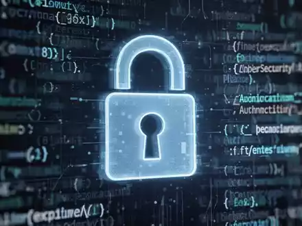 A digital padlock icon overlaid on a blurred background of abstract code, symbolizing enhanced account security and password management. - Foto: über boerse-global.de