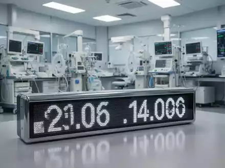 Ein modernes Labor mit medizinischer Ausrüstung und einer stilisierten Börsenanzeige, die neutrale Daten anzeigt. - Foto: über boerse-global.de