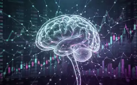An abstract visualization of a glowing neural network with subtle financial data overlays, symbolizing AI innovation and market impact. - Foto: über boerse-global.de