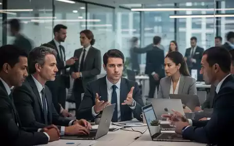 Eine Gruppe von Geschäftsleuten arbeitet konzentriert in einem modernen Büro. Ihre Gesichter zeigen Entschlossenheit und Ruhe. - Foto: über boerse-global.de