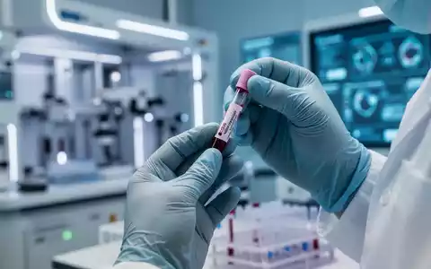 Nahaufnahme der Hände eines Wissenschaftlers, der in einem Labor eine Blutprobe für die Alzheimer-Diagnose handhabt. - Foto: über boerse-global.de