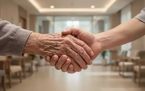 Eine ältere Hand hält sanft eine jüngere Hand, symbolisiert Unterstützung und Fürsorge für Menschen mit Demenz. - Foto: über boerse-global.de