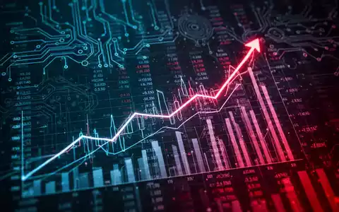 A digital financial ledger with glowing lines showing rising costs and abstract AI circuit patterns, symbolizing the increasing financial burden of AI for businesses. - Foto: über boerse-global.de