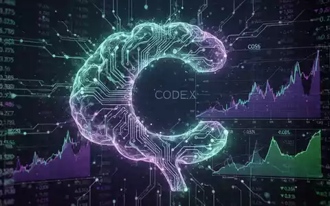 A stylized neural network with glowing nodes and lines, overlaid with digital financial charts and data points, representing AI pricing and cost management. - Foto: über boerse-global.de