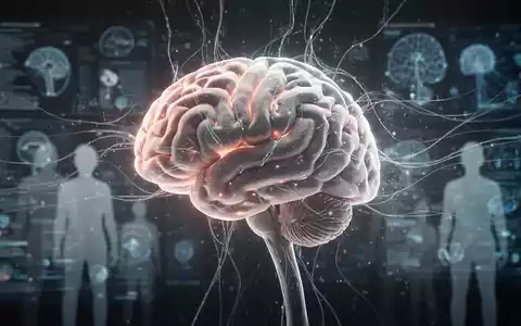 Ein stilisiertes menschliches Gehirn, das subtil leuchtet, mit abstrakten Datenströmen und neuronalen Pfaden, die in digitale Schnittstellen übergehen. - Foto: über boerse-global.de