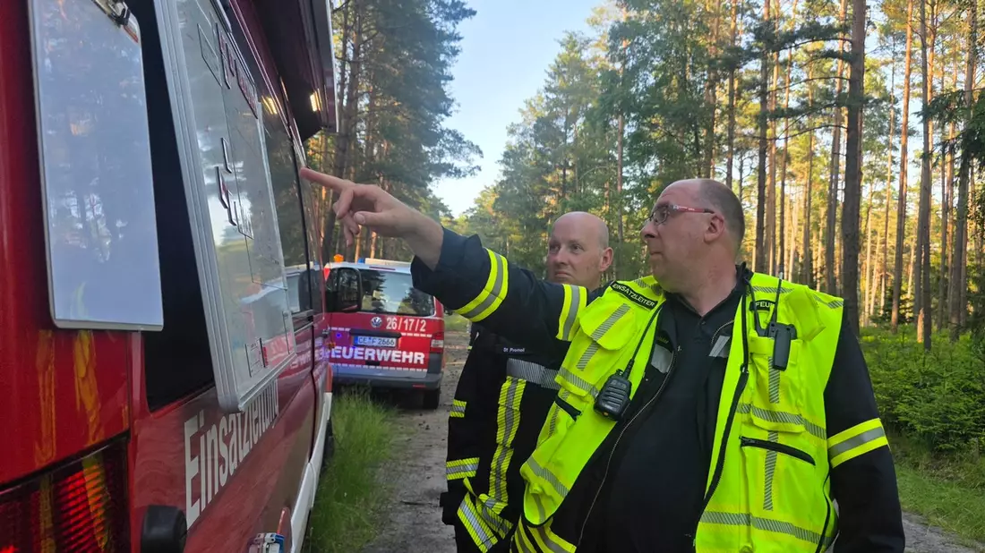 FW Celle: Waldbrandübung in Wolthausen - Bild: presseportal.de