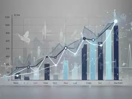 Abstrakte Darstellung von Finanzdaten und Gesundheitsmotiven, die eine neutrale Bewertung der Iqvia-Aktie symbolisiert. - Foto: über boerse-global.de