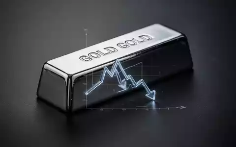 Ein polierter Platinbarren spiegelt einen absteigenden Trendgrafen wider, auf dunklem Hintergrund. - Foto: über boerse-global.de