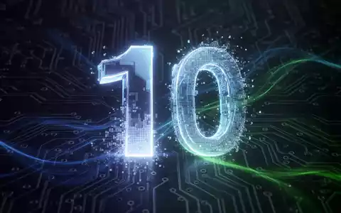 A glowing, futuristic '11' emerges from a fading, pixelated '10', symbolizing the end of Windows 10 support. - Foto: über boerse-global.de