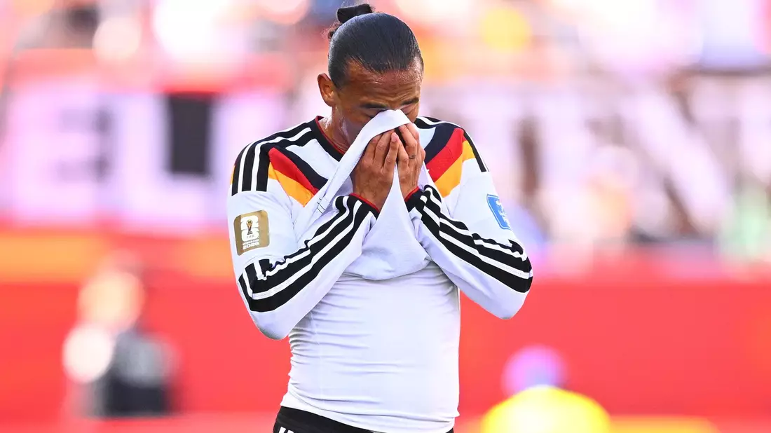 Engagiert, aber glücklos: Leroy Sané. - Bild: Tom Weller/dpa