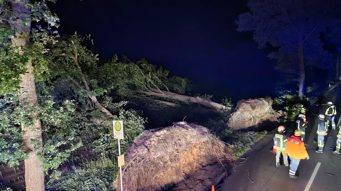 FFW Schiffdorf: Sturmtief fordert Großteil der Gemeindefeuerwehr - Mehrere Einsätze parallel - Bild: presseportal.de