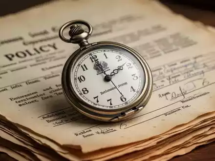 Eine Nahaufnahme einer Taschenuhr, deren Zeiger auf 68 zeigen, liegt auf einem Stapel offizieller Dokumente. - Foto: über boerse-global.de