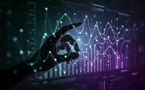A shadowy hand touches a glowing holographic interface with abstract data, symbolizing AI privacy concerns. - Foto: über boerse-global.de
