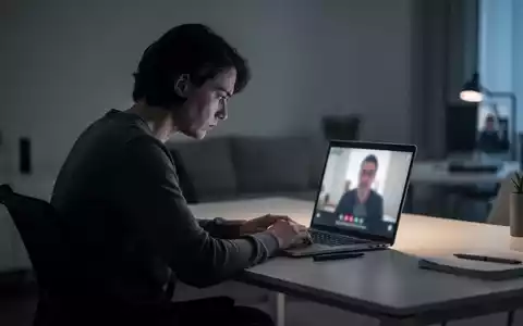 Eine Person sitzt allein an einem Schreibtisch, beleuchtet von melancholischem Licht, und wirkt überfordert. - Foto: über boerse-global.de