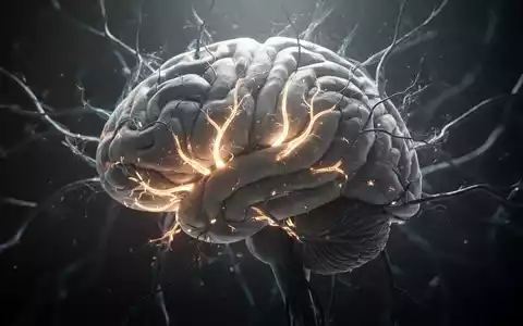 Abstrakte Darstellung eines Gehirns, bei dem Licht selektiv bestimmte neuronale Pfade hervorhebt, während andere verblassen. - Foto: über boerse-global.de