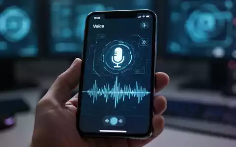 A close-up of a smartphone screen showing a dictation interface with a microphone icon, symbolizing new voice features. - Foto: über boerse-global.de