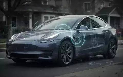 A Tesla car with a digital overlay, representing self-driving technology, suggesting safety concerns and regulatory scrutiny. - Foto: über boerse-global.de