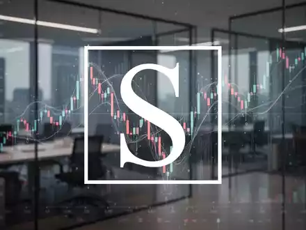 Ein Finanzdiagramm mit einem Doppelbodenmuster, überlagert mit abstrakten digitalen Datenflüssen in einem modernen Büro. - Foto: über boerse-global.de