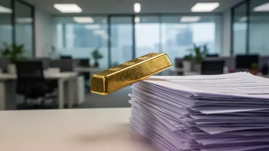 Desplome del oro: caída del 26% mientras bancos centrales compran a ritmo récord