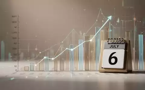 Abstrakte Darstellung von Finanzdaten und Dividendenwachstum mit einem subtilen Kalenderelement für den 6. Juli. - Foto: über boerse-global.de