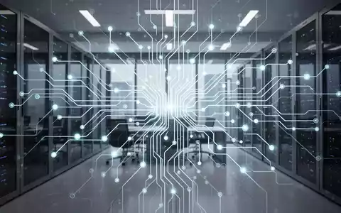 Eine stilisierte, leuchtende Darstellung eines neuronalen Netzwerks oder einer Leiterplatte, die komplexe KI-Prozesse und Automatisierung darstellt. - Foto: über boerse-global.de