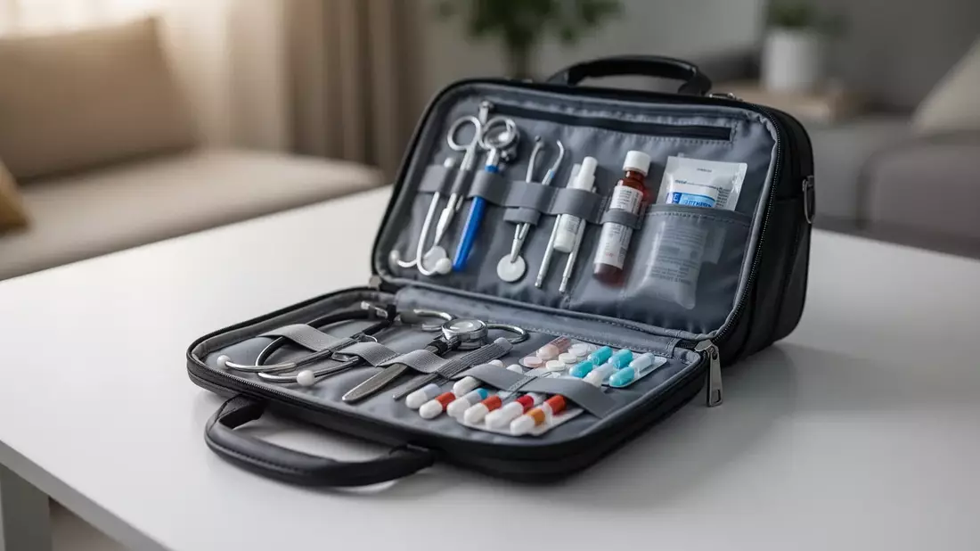 Minimalistische Arztausrüstung: Leichtere Tasche für Hausbesuche