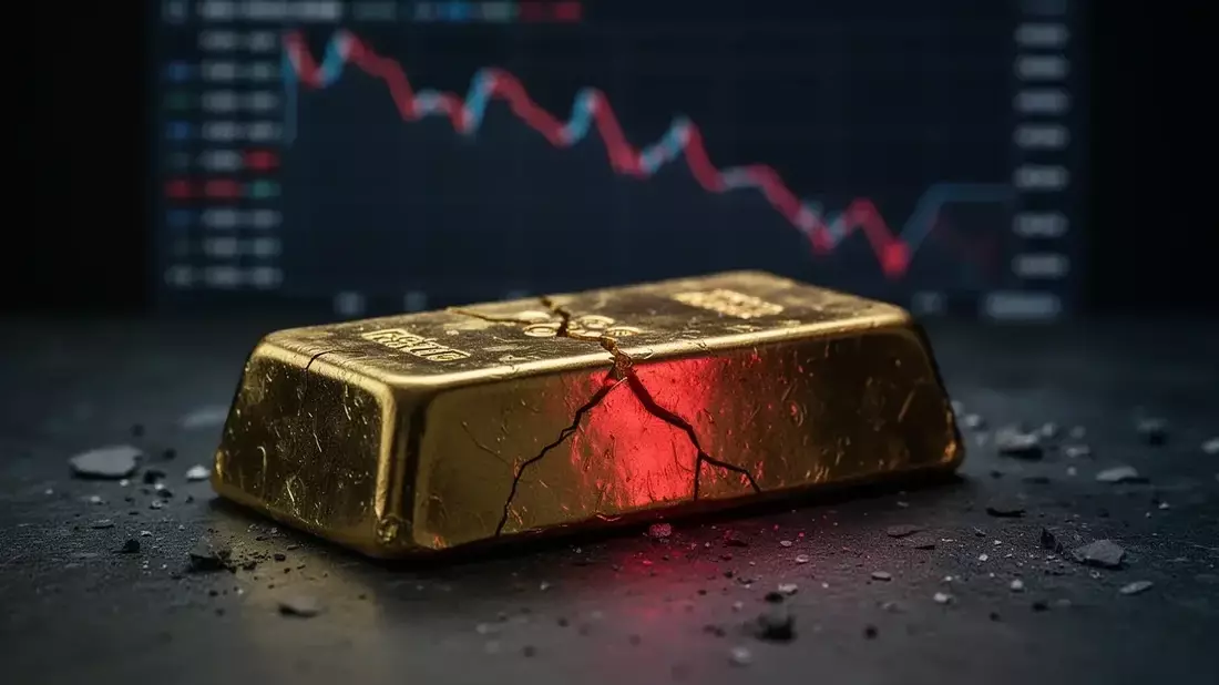 Gold Slumps 26% from Peak as Fed Hawkish Shift, Geopolitical Calm Weigh