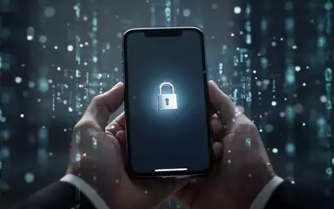 A hand holds a smartphone displaying a secure lock screen, symbolizing data protection and privacy features like Android Private Space. - Foto: über boerse-global.de