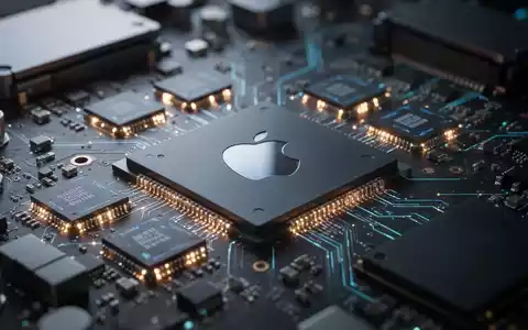 Close-up of a circuit board with glowing memory chips, symbolizing rising component costs and supply chain challenges for tech companies like Apple. - Foto: über boerse-global.de