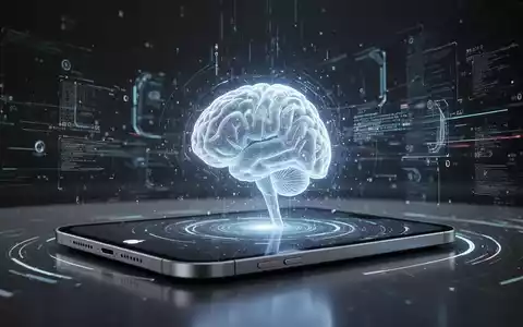 A stylized depiction of Apple's new Siri AI, showing a glowing AI interface on a modern Apple device with digital data streams. - Foto: über boerse-global.de