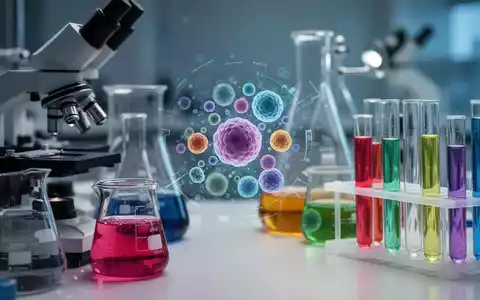 Nahaufnahme von Reagenzgläsern und wissenschaftlichen Geräten in einem Labor, die die Forschung an Stoffwechselstörungen symbolisieren. - Foto: über boerse-global.de