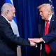 Trump kritisiert Netanjahu scharf für dessen Vorgehen im Libanon. (Archivbild) - Bild: Alex Brandon/AP/dpa
