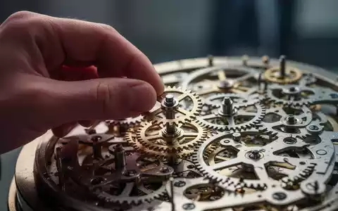 Eine Hand setzt präzise ein kleines Zahnrad in ein komplexes Uhrwerk ein, das finanzielle Reformen und das Gleichgewicht im Gesundheitswesen symbolisiert. - Foto: über boerse-global.de