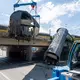 Die Räumung der Unfallstelle lief schneller als gedacht.  - Bild: Stefan Puchner/dpa